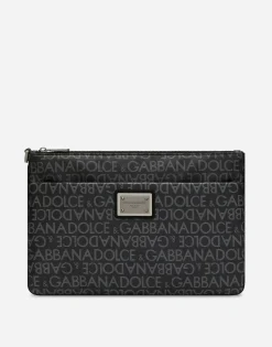 Coated jacquard clutch