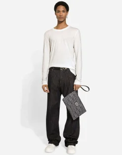 Coated jacquard clutch