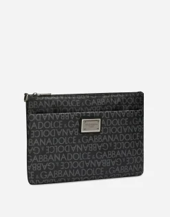 Coated jacquard clutch