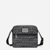 Coated jacquard crossbody bag