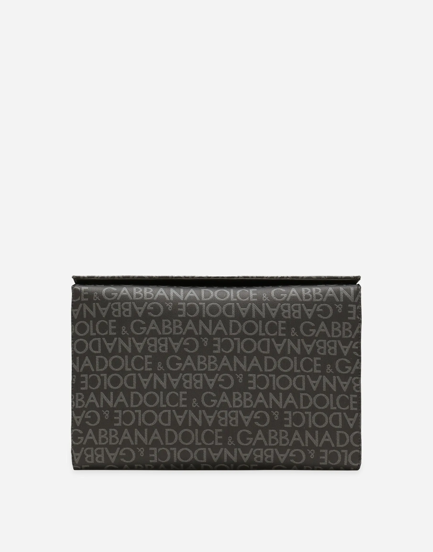 Coated jacquard crossbody bag