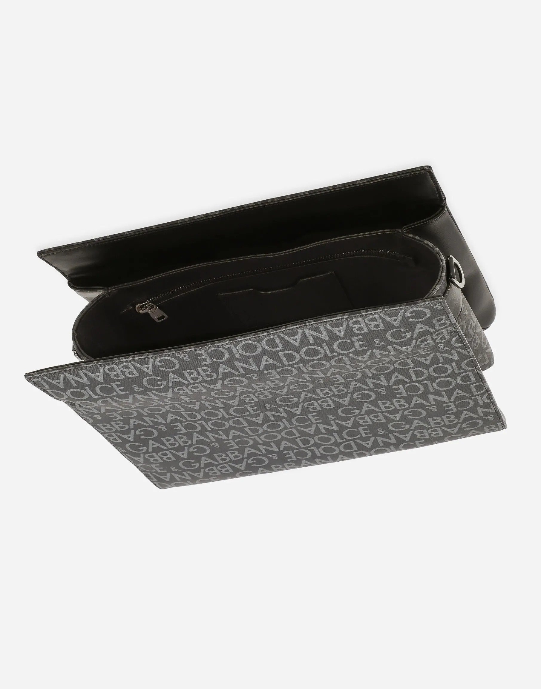 Coated jacquard crossbody bag