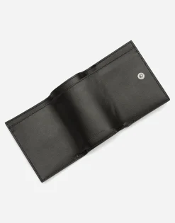 Coated jacquard French flap wallet