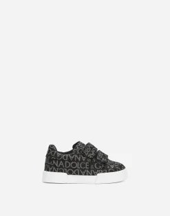 Coated jacquard Portofino sneakers