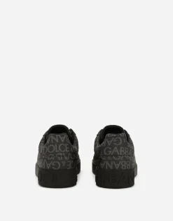Coated jacquard Portofino sneakers