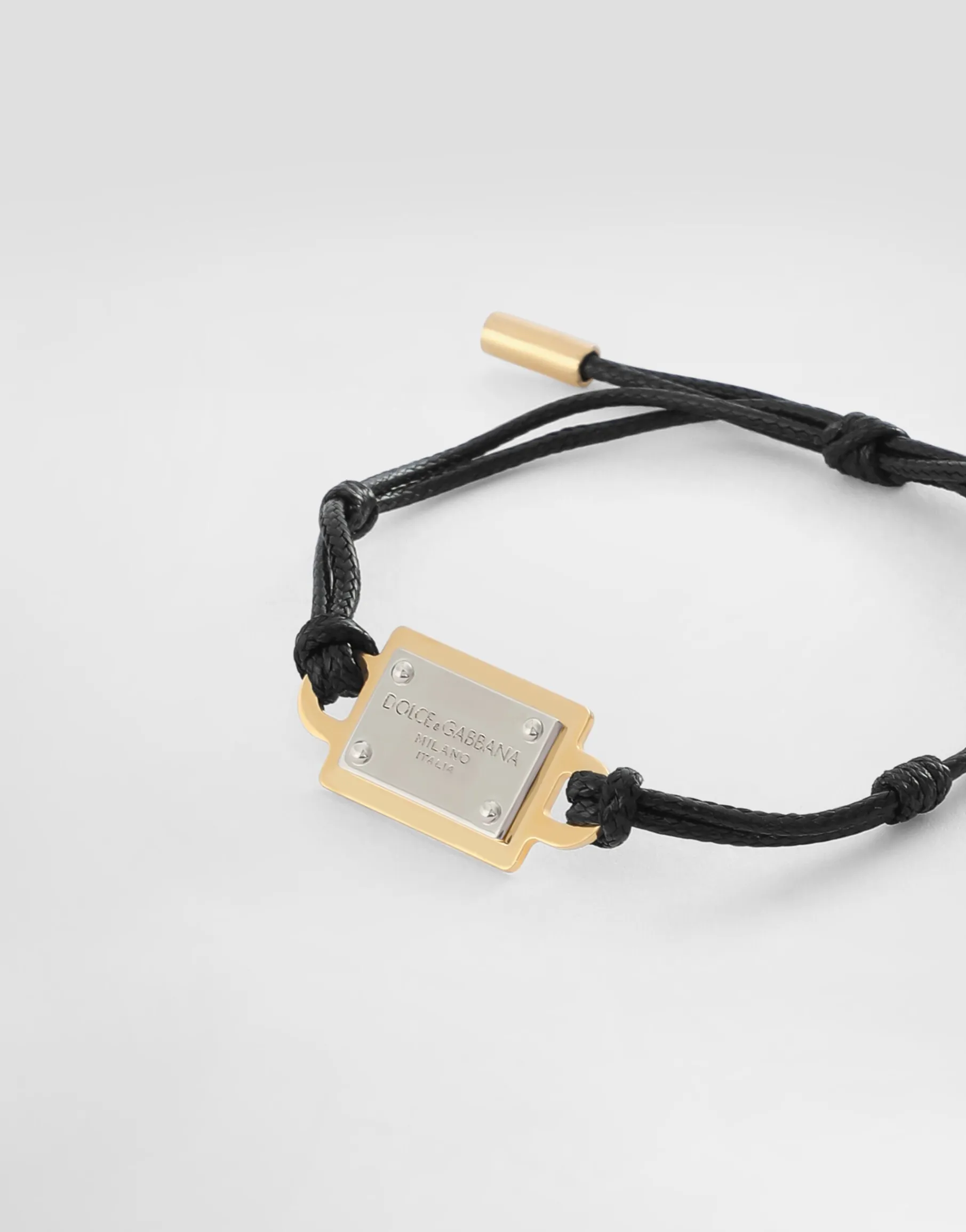 Cord bracelet with Dolce&Gabbana tag