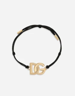 Cord bracelet with large DG logo