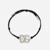 Cord bracelet with large DG logo