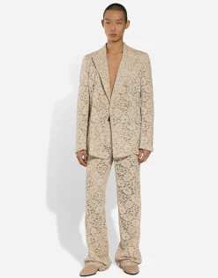 Cordonetto lace pants