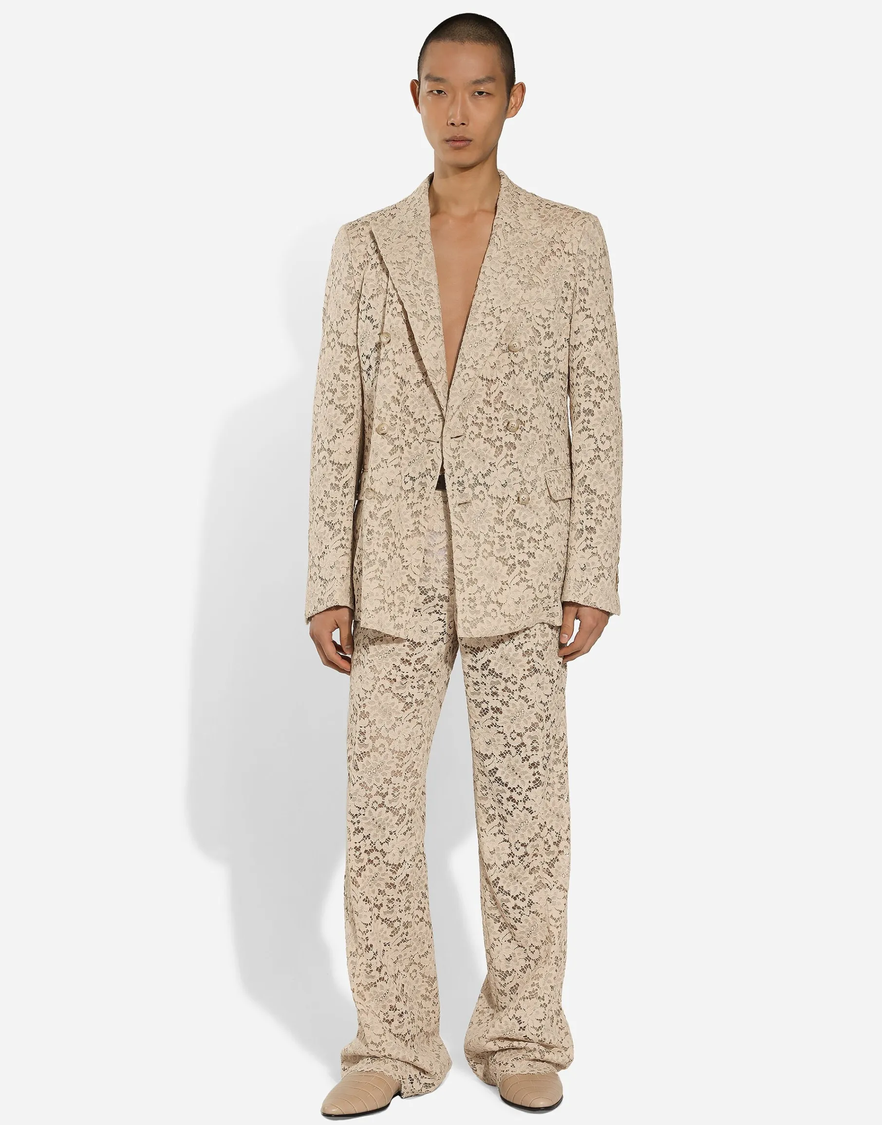Cordonetto lace pants