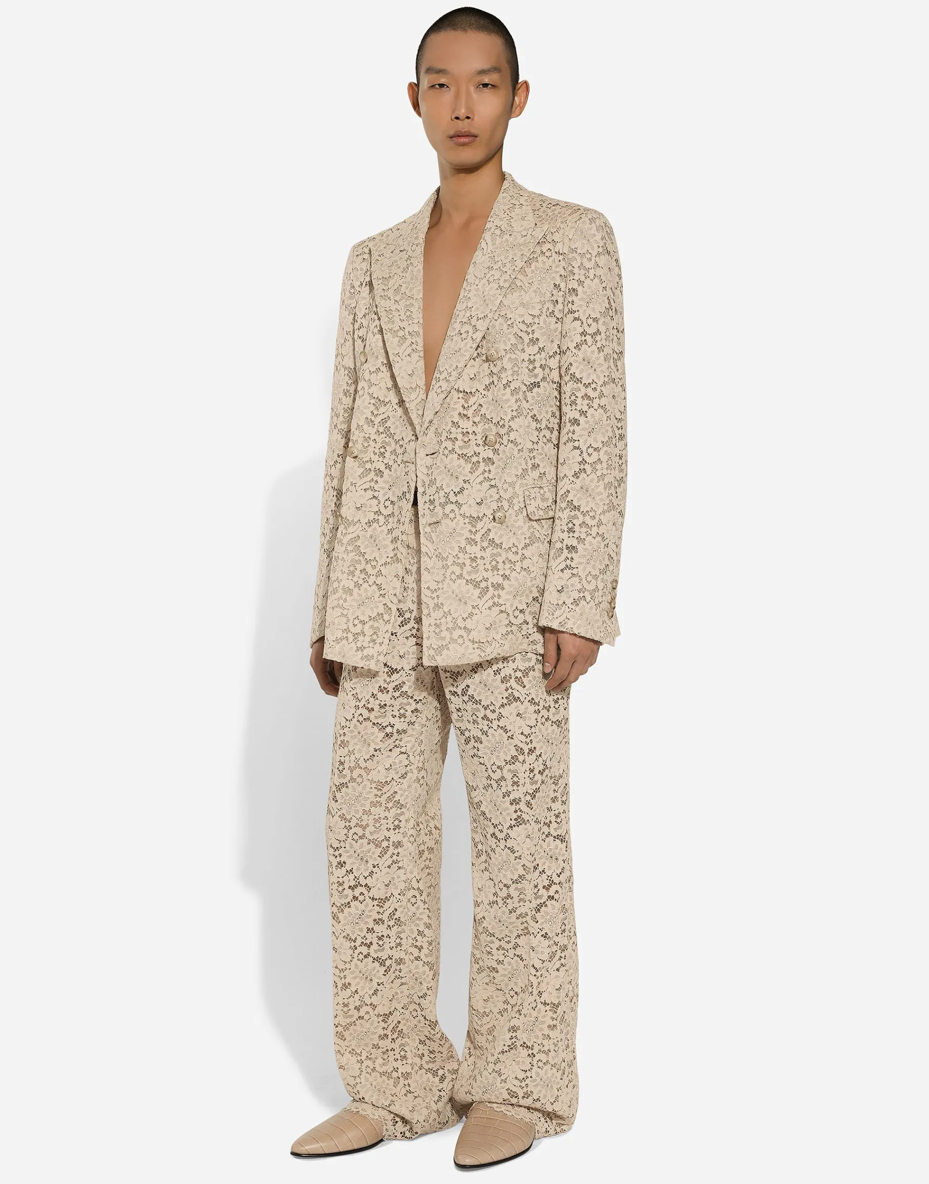Cordonetto lace pants
