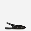 Cordonetto lace slingbacks with DG logo