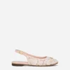 Cordonetto lace slingbacks with DG logo