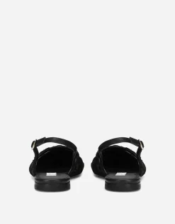 Cordonetto lace slingbacks with DG logo
