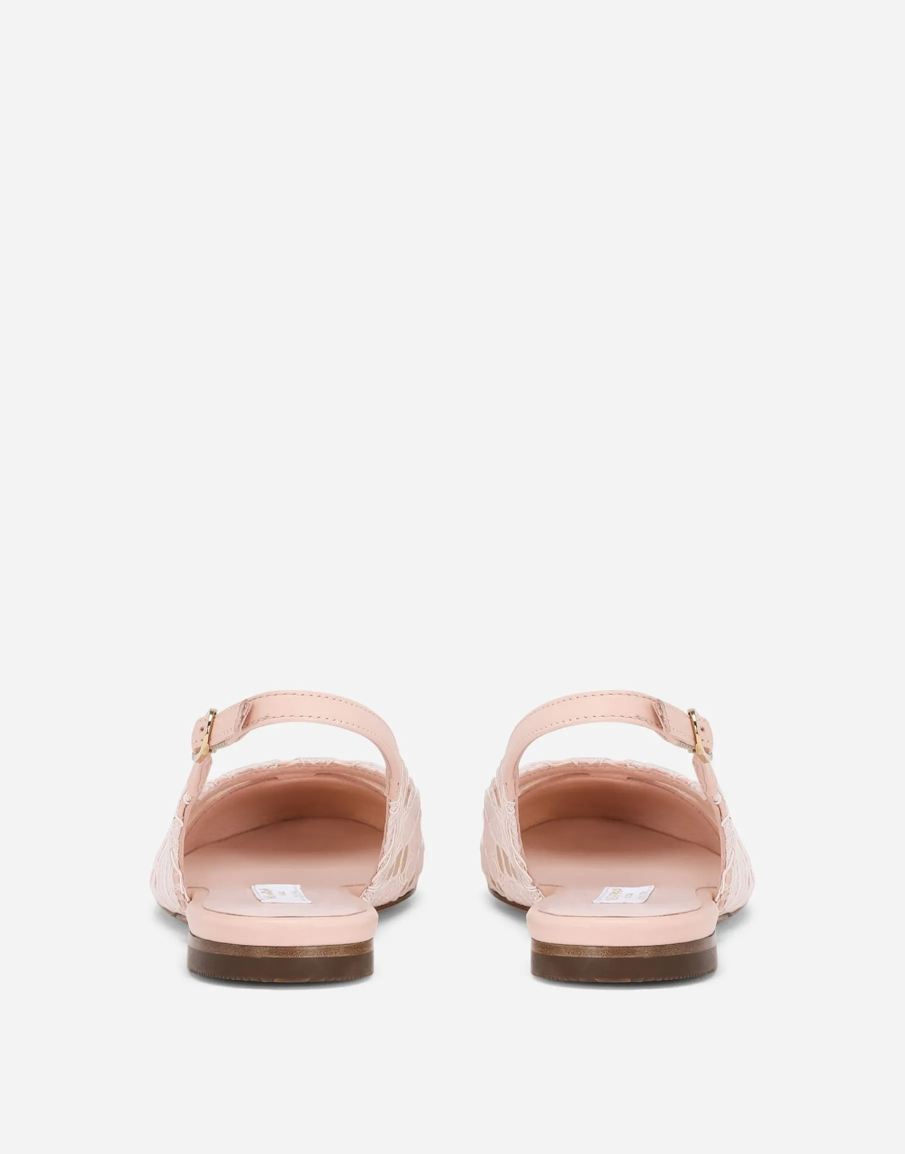 Cordonetto lace slingbacks with DG logo