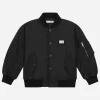 Cordura bomber jacket with logo tag