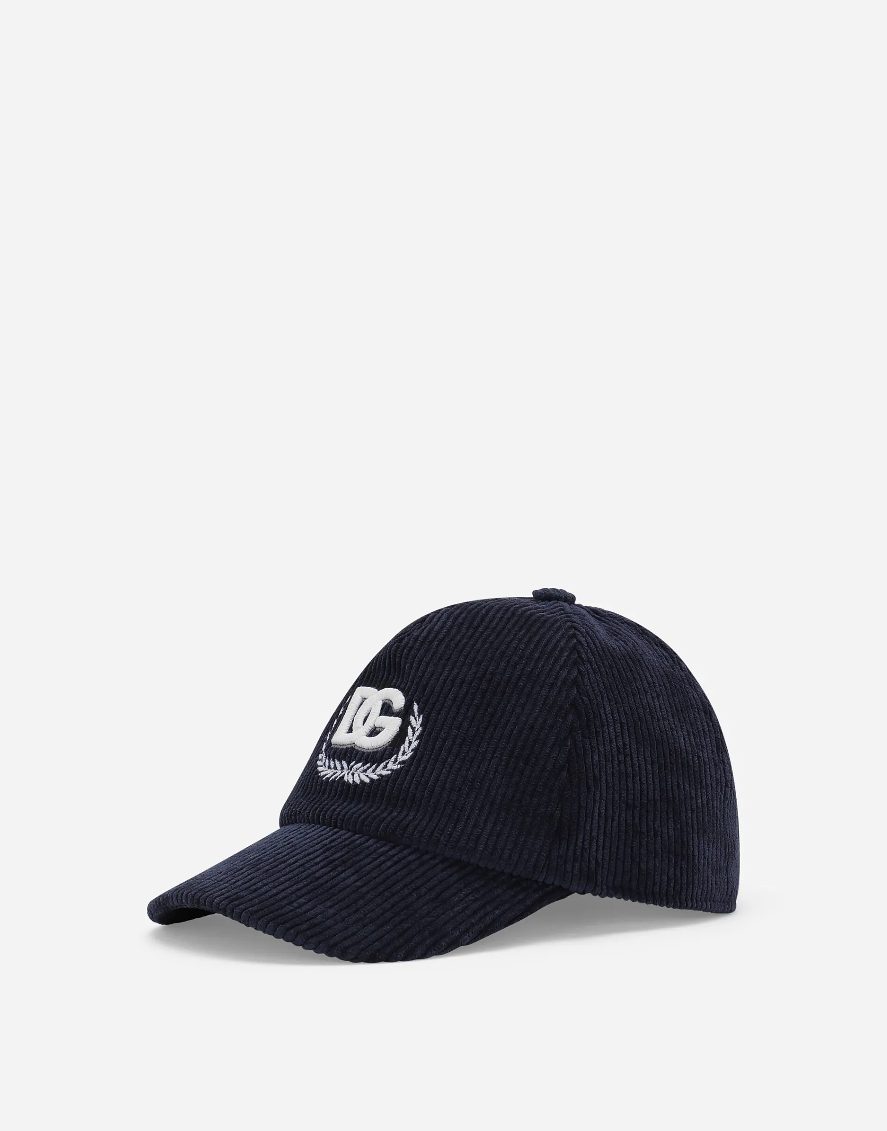 Corduroy baseball cap with DG laurel logo