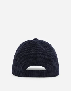 Corduroy baseball cap with DG laurel logo