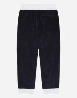 Corduroy jogging pants with DG logo
