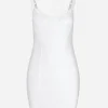 Corset-style slip dress
