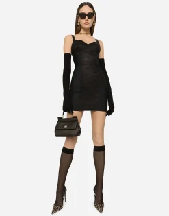 Corset-style slip dress