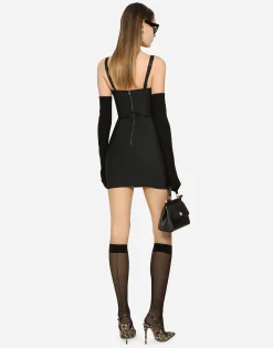 Corset-style slip dress
