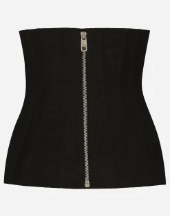 Cotton bustier belt