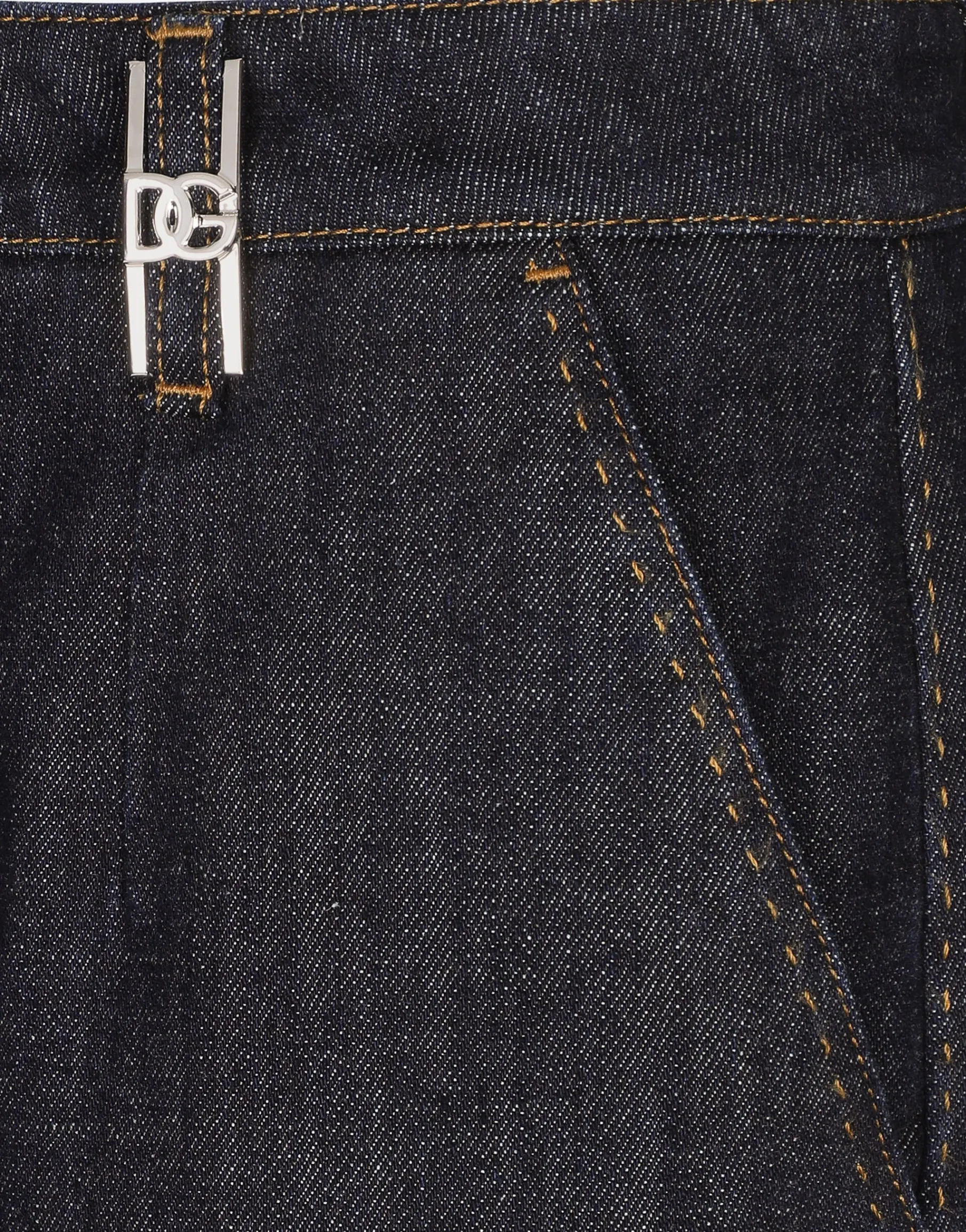 Cotton denim palazzo jeans
