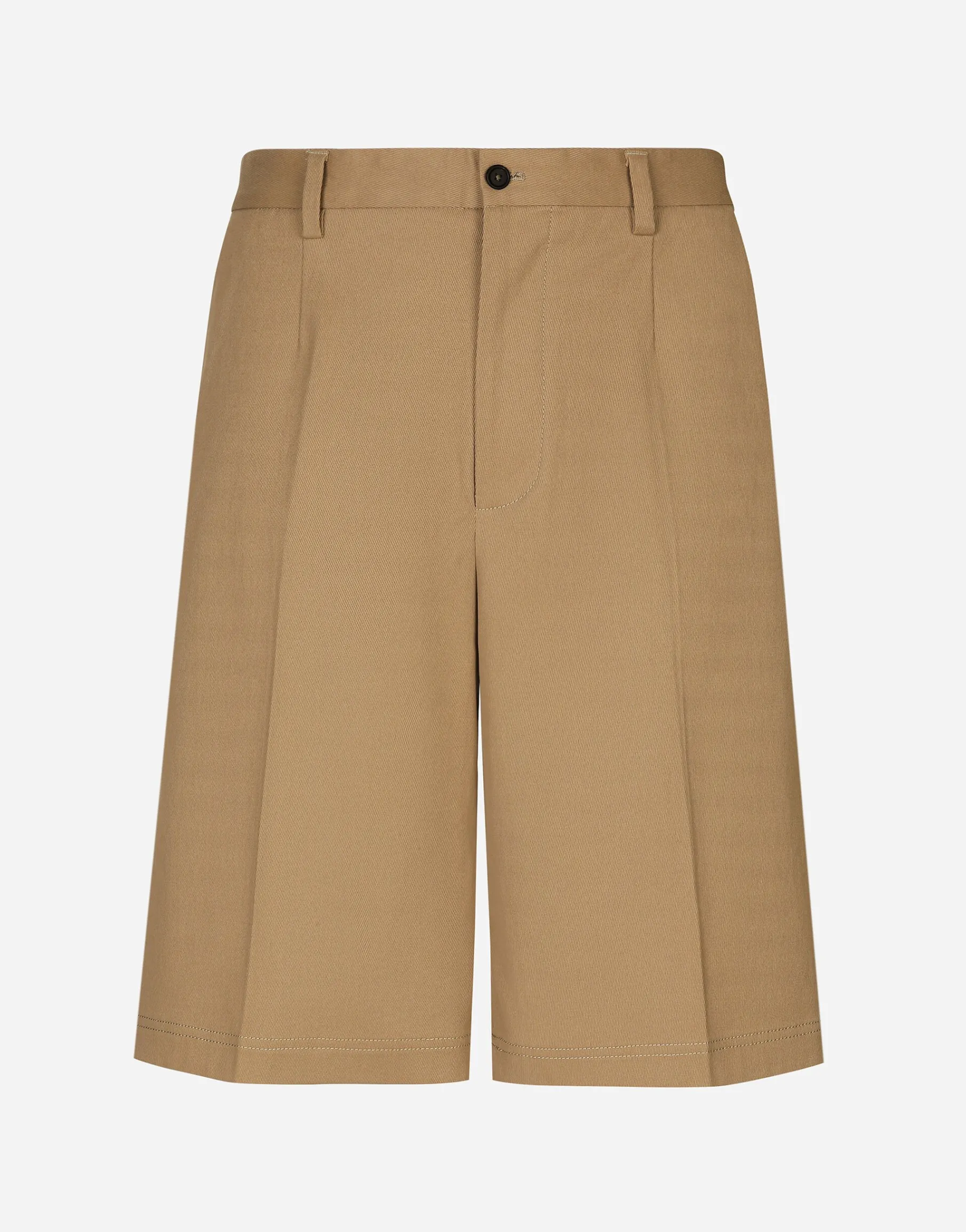 Cotton drill Bermuda shorts