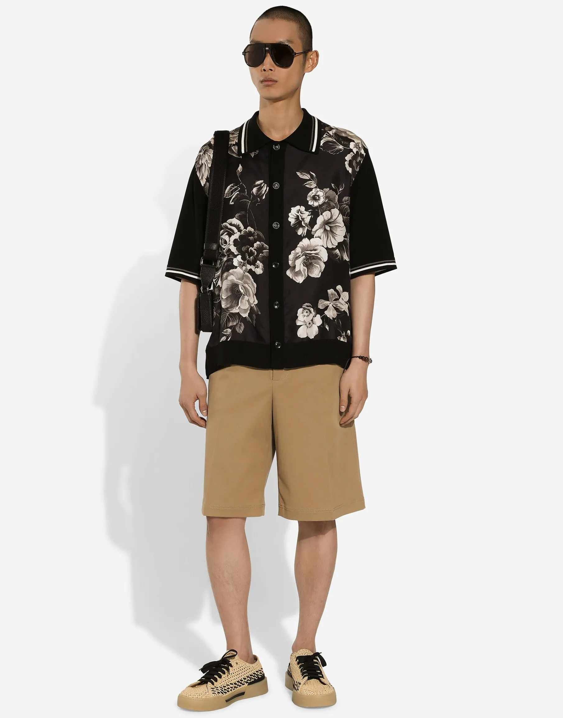 Cotton drill Bermuda shorts