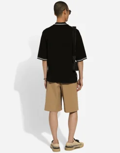 Cotton drill Bermuda shorts
