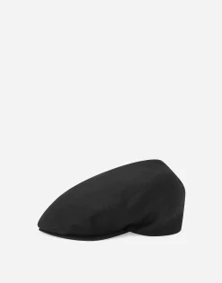 Cotton gabardine flat cap