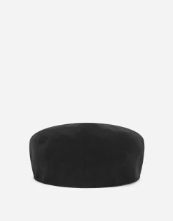 Cotton gabardine flat cap