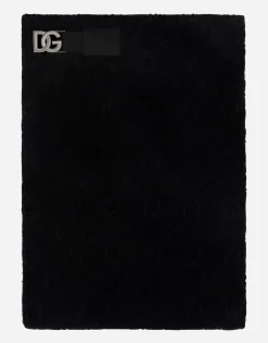 Cotton jacquard beach towel with DG Monogram