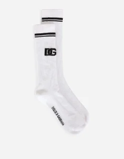 Cotton jacquard socks with DG logo
