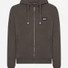 Cotton jersey hoodie