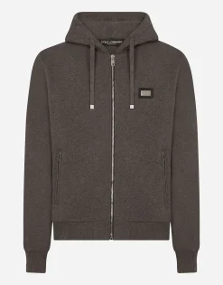 Cotton jersey hoodie