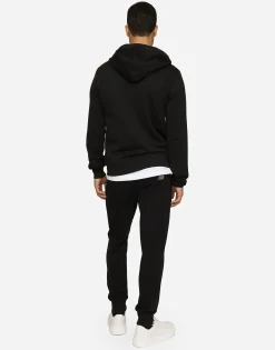 Cotton jersey hoodie