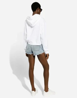Cotton jersey hoodie