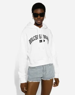 Cotton jersey hoodie