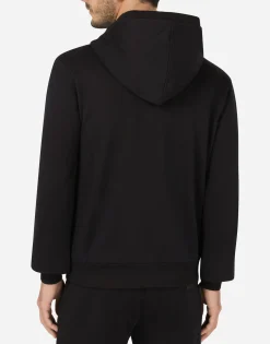 Cotton jersey hoodie