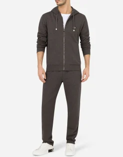 Cotton jersey hoodie