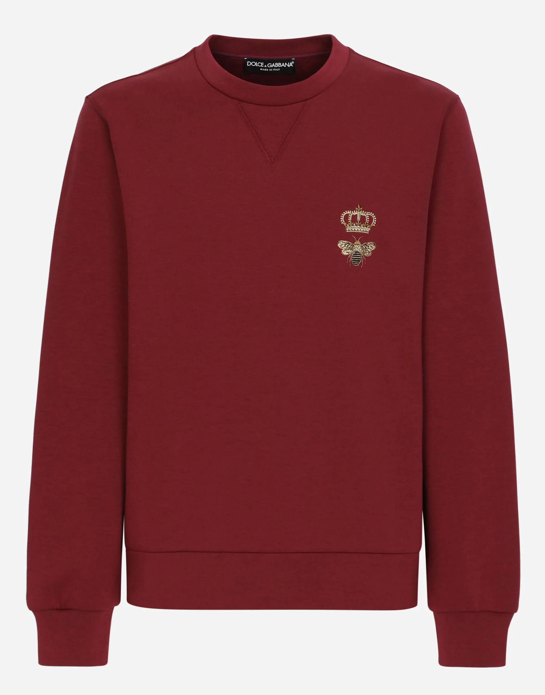 Cotton jersey sweatshirt with embroidery