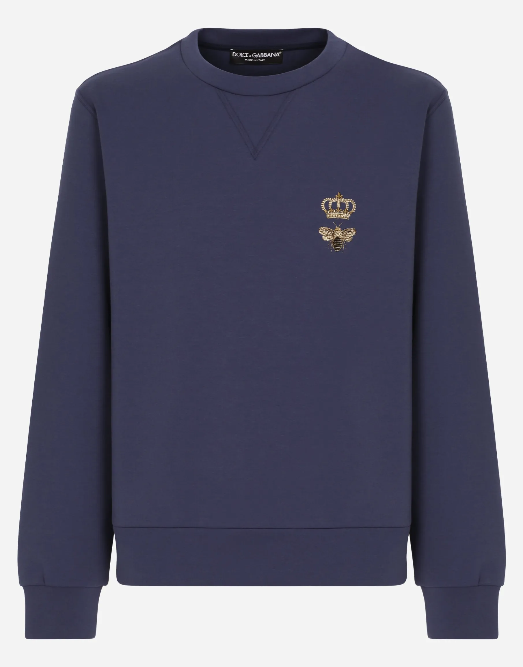 Cotton jersey sweatshirt with embroidery