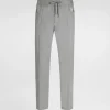 Cotton jogging pants with tag