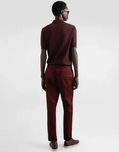 Cotton jogging pants with tag