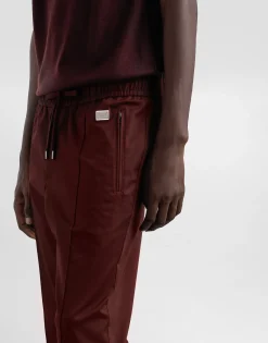 Cotton jogging pants with tag