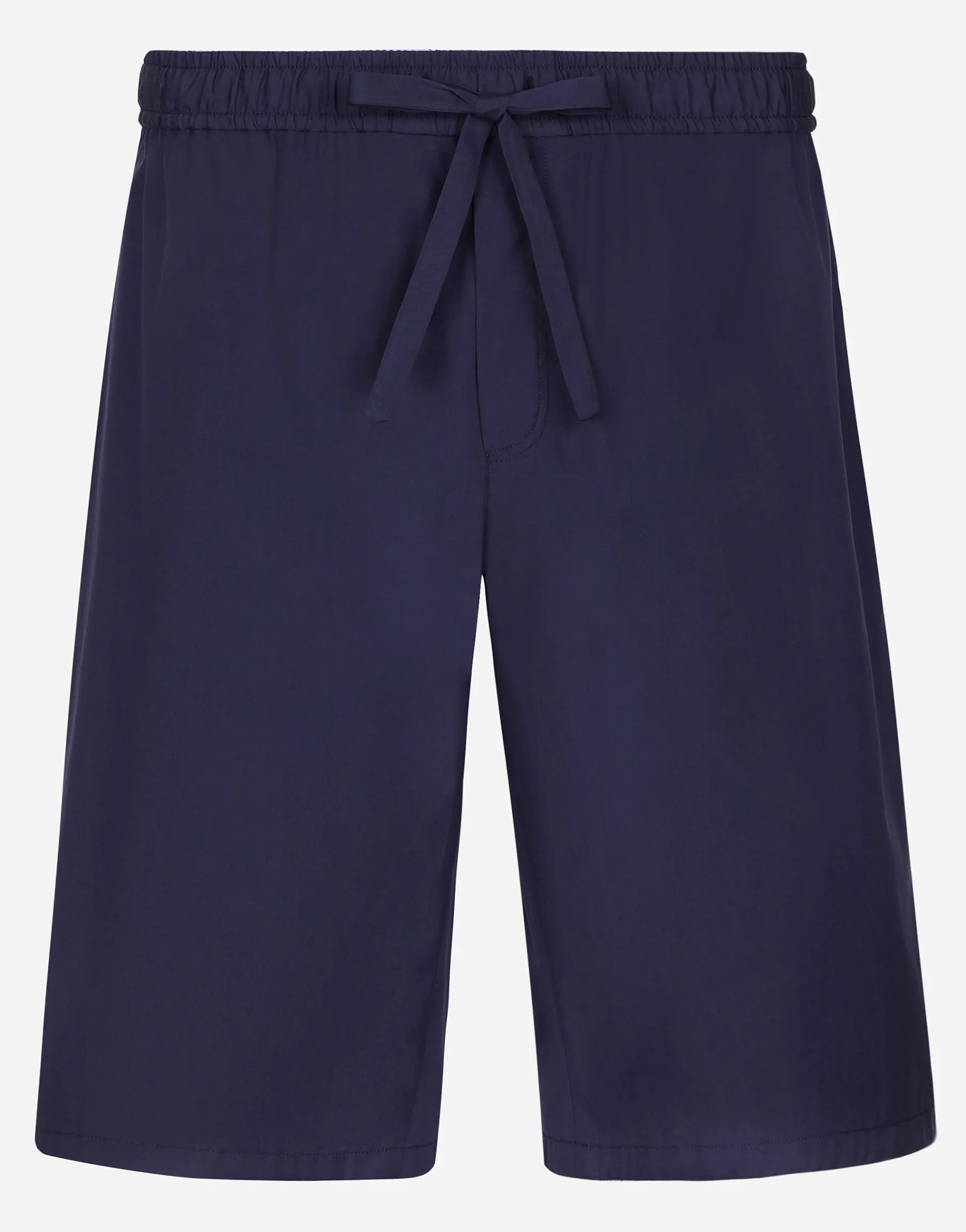 Cotton jogging shorts with logo tag