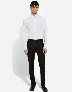 Cotton Martini-fit shirt