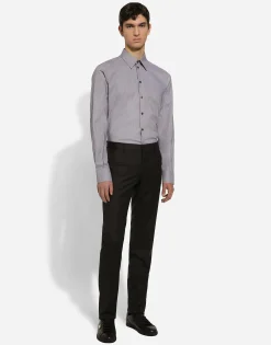 Cotton Martini-fit shirt